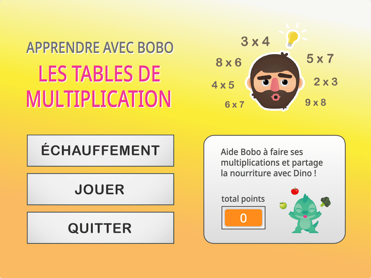 Tables De Multiplication Jeu Ducatif En Ligne Pc Et Mac