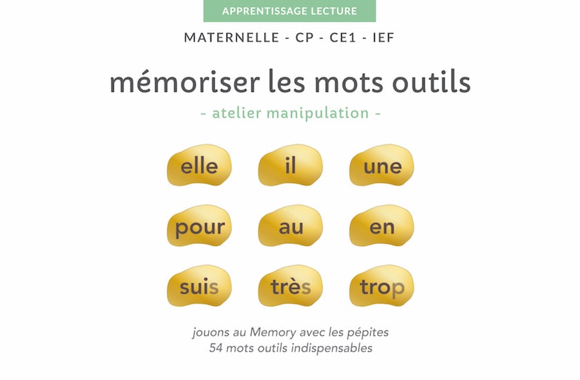 Apprendre A Lire Bien Memoriser Les Mots Outils Gs Cp Ce1 Ief