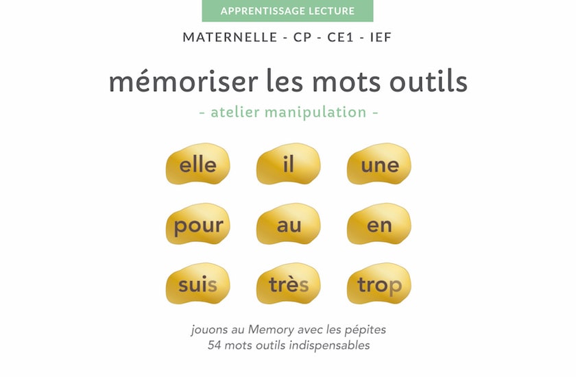 Ressources pédagogiques à imprimer - mémoriser mots outils