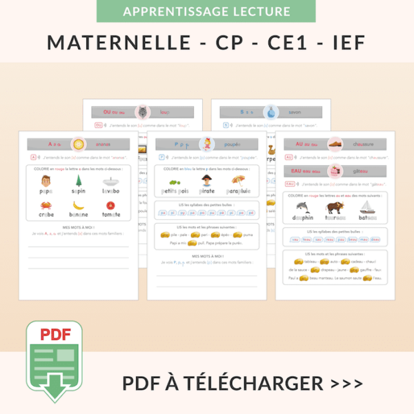 Fiches Syllabes à Imprimer : Activités Syllabes GS - CP - IEF