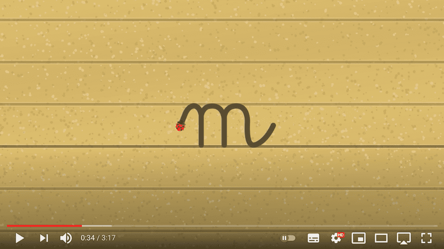 tracé des lettres à ponts - vidéo écriture cursive minuscule - maternelle CP CE1 IEF
