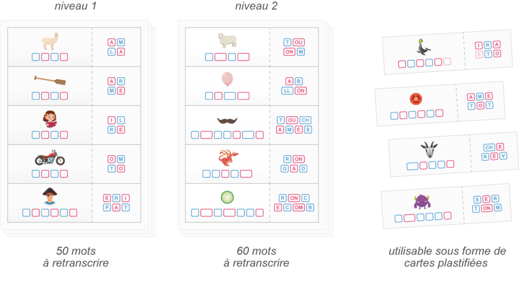 les fiches dictées muettes à imprimer