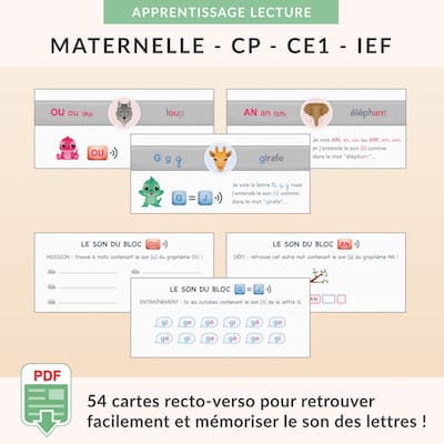 ressources pédagogiques - cartes des sons aide-mémoire à imprimer
