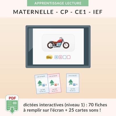 ressources pédagogiques - dictées interactives niveau 1