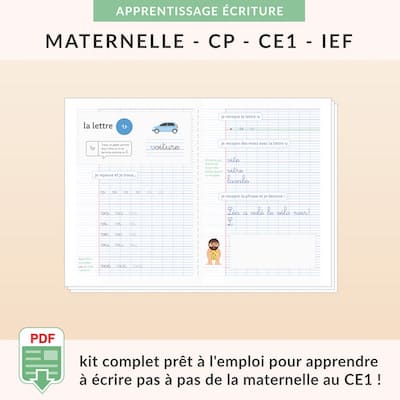 ressources pédagogiques -kit écriture cursive à imprimer