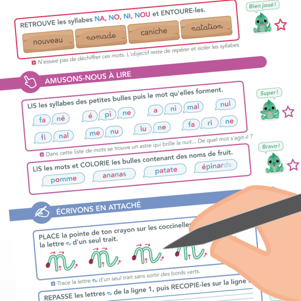 cahier lecture activités niveau 1