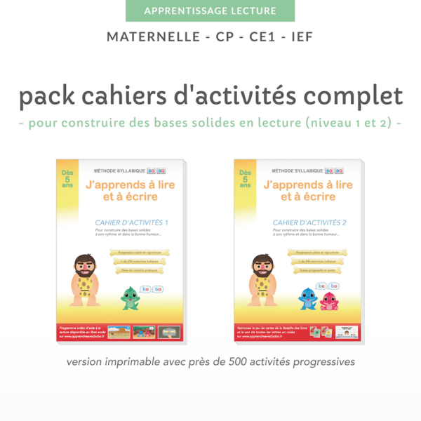 cahiers de lecture niveau 1 et 2 - PDF à imprimer - GS CP CE1