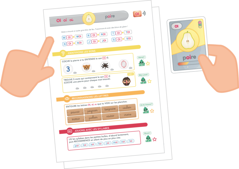 Jeu de cartes éducatif lecture facile : la Bataille des Sons