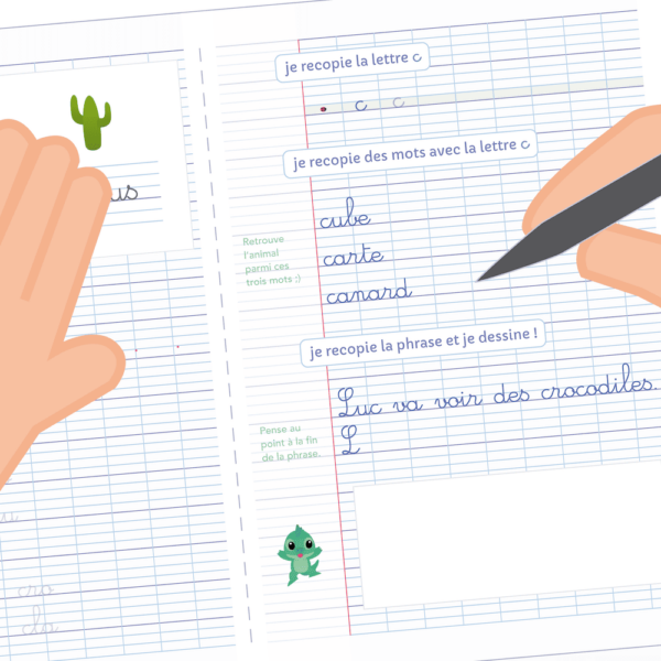 fiches d'écriture à imprimer pour cahier d'écriture 2