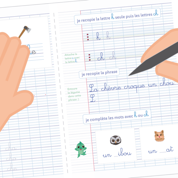 fiches d'écriture à imprimer pour cahier d'écriture 3