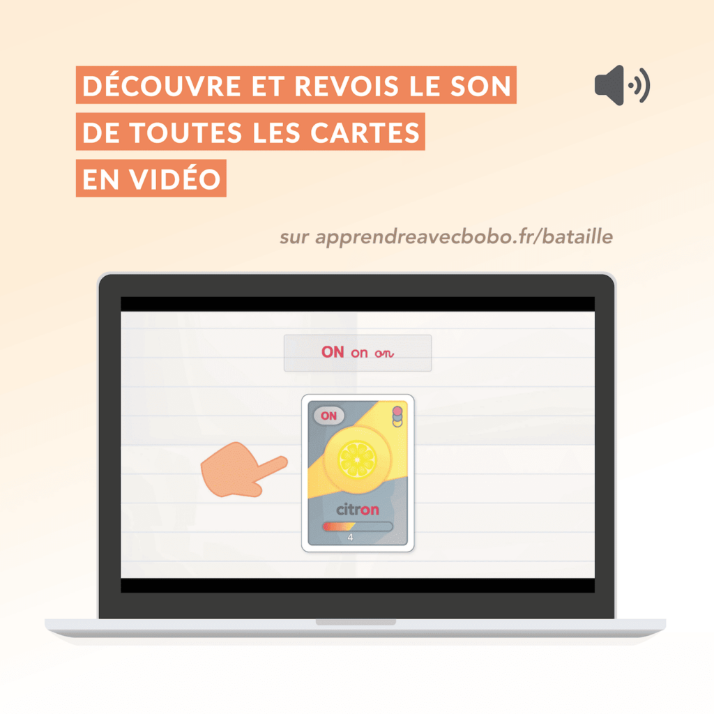 Jeu de cartes éducatif lecture dès 5 ans : la Bataille des Sons