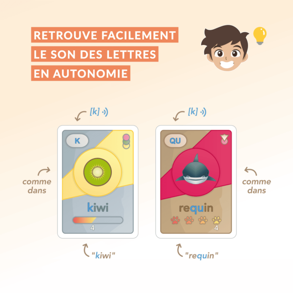 retrouver le son des lettres en autonomie