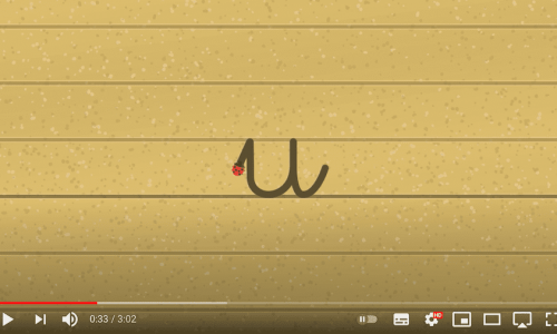 tracé des lettres à pointes - vidéo écriture cursive minuscule - maternelle CP CE1 IEF