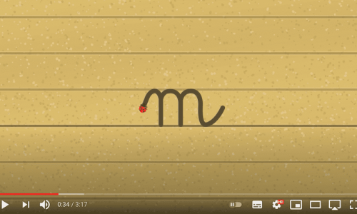 tracé des lettres à ponts - vidéo écriture cursive minuscule - maternelle CP CE1 IEF