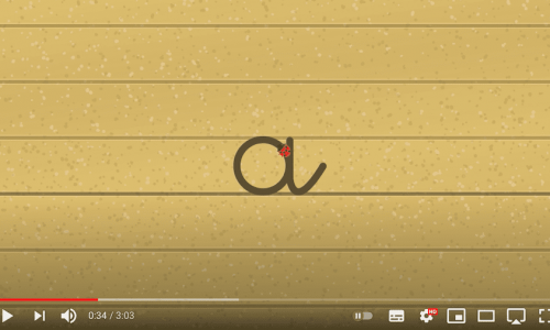 tracé des lettres rondes - vidéo écriture cursive minuscule - maternelle CP CE1 IEF