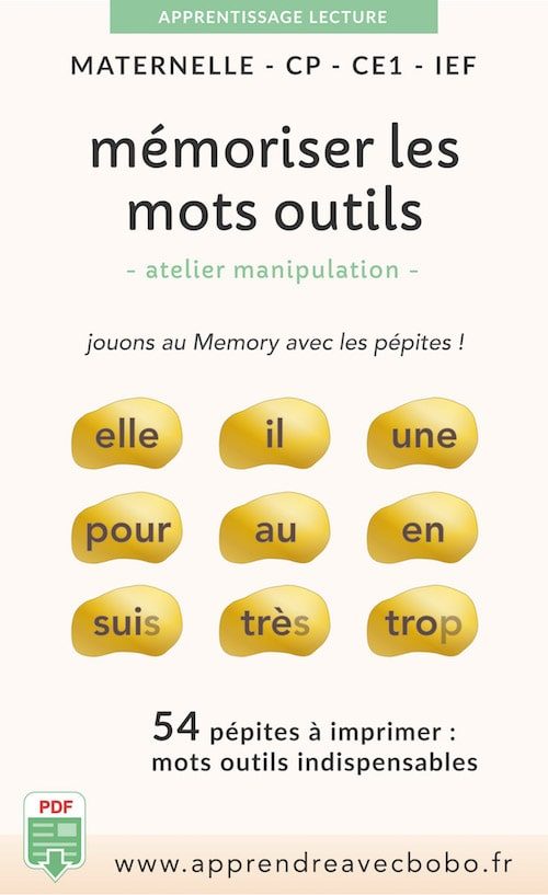 ressources pédagogiques – mémoriser mots outils ressources pédagogiques - mémoriser mots outils
